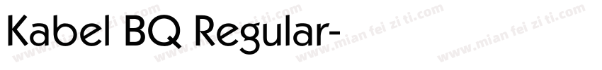 Kabel BQ Regular字体转换